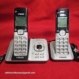 VTech DECT 6.0 Cordless Phone Answering System Caller ID Call Waiting 2 Handsets